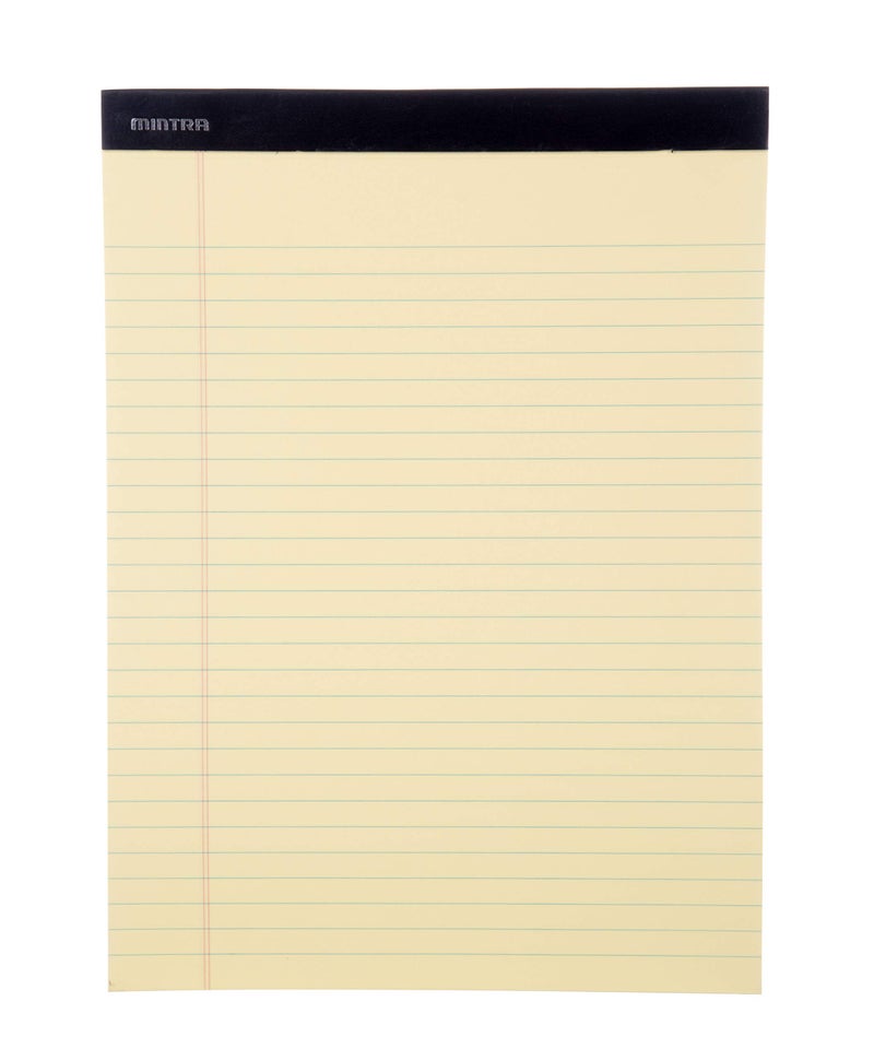 Mintra Office Legal Pads - ((BASIC CANARY 6pk, 8.5in x 11in, WIDE RULED)) - Image 2